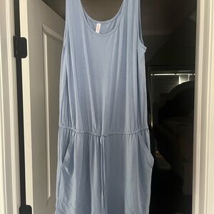 Women’s Blue Cotton Romper Size Medium